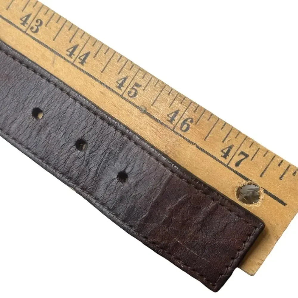 PING PONG - Women's Brown Woven Leather Belt -  SIZE 47